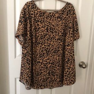 Leopard print blouse